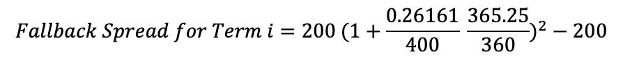 Fallback Spread formula